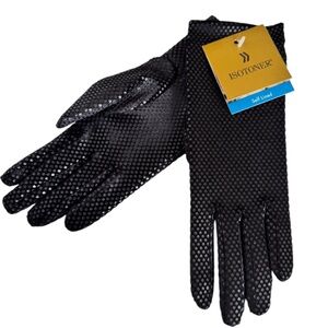 Isotoner Black Stretch Dress Gloves